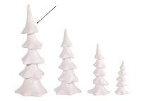 Keramik-Tannenbaum, schlank, weiß
