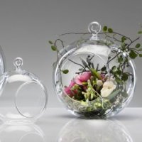BALL vase with handle + 2 holes on top