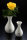 bauchige Porzellan Vase - SOLO