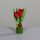 Tulpe in Grasballen, 16 cm, red, 36/144