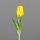Tulpen Pick PU, 20 cm, yellow, 32/256