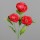 Mohn mit drei Blüten, 54 cm, red, 36/288