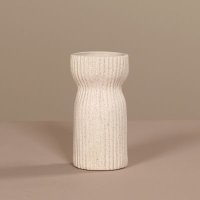 Keramik Vase, 20 cm, cream, 6/48