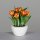Tulpen Arrangement, 26 cm, orange, 6/36