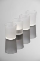 Kerzen-/Teelichtglas satiniert - PROMO