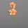 Hibiskus mit zwei Blüten, orange, 36/432