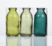 Glasflasche  small - grün - 3 Stck./Box - BOTTLE